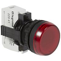 Лампа-индикатор - Osmoz - в сборе - с подсветкой - красный - 230 В~ | код 023791 |  Legrand